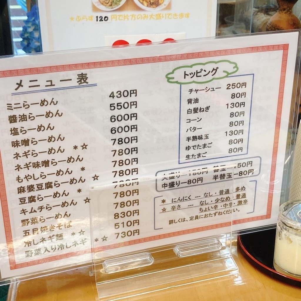 実際訪問したユーザーが直接撮影して投稿した上如水ラーメン / つけ麺東京らーめん食堂の写真