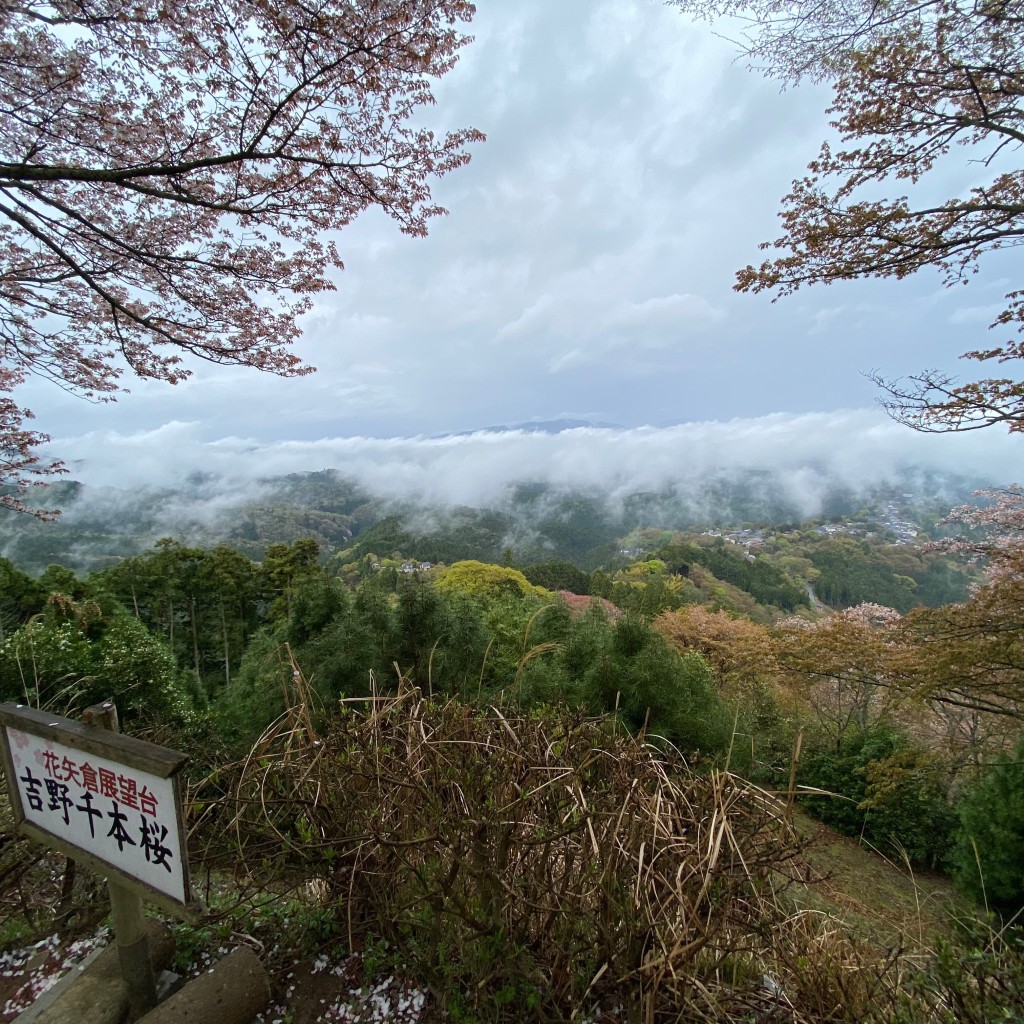 実際訪問したユーザーが直接撮影して投稿した吉野山展望台 / 展望施設花矢倉展望台の写真