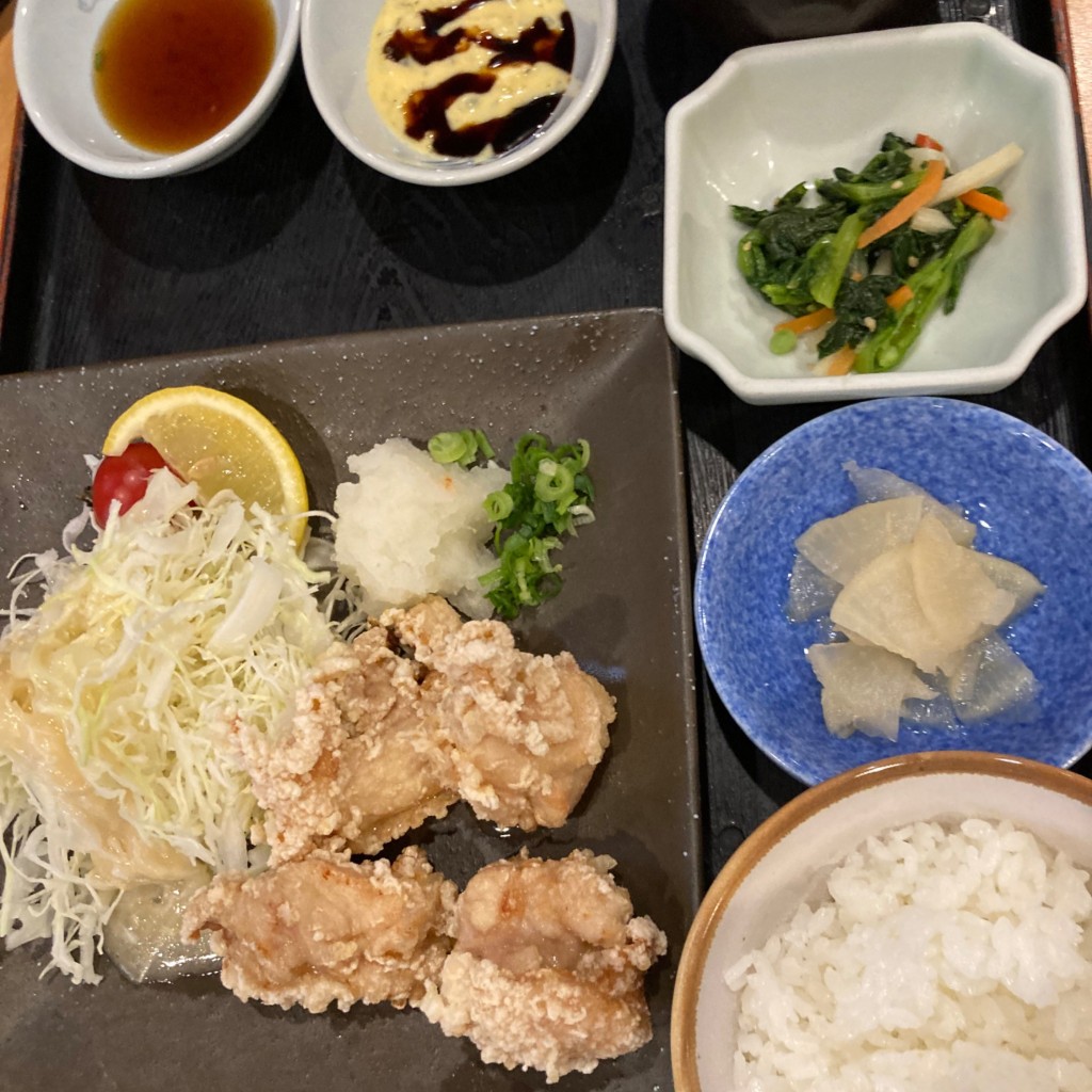 ユーザーが投稿した竜田ネシタル定食 飯鉢付汁の写真 - 実際訪問したユーザーが直接撮影して投稿したほたる野ファミリーレストラン夢庵 木更津東店の写真