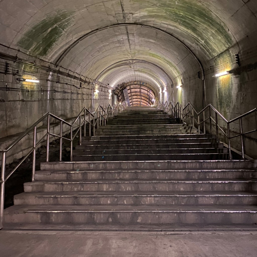 実際訪問したユーザーが直接撮影して投稿した地域名所土合駅階段の写真