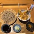 天丼とそばセット - 実際訪問したユーザーが直接撮影して投稿したみなとみらいそば石楽 MARK IS みなとみらい店の写真のメニュー情報