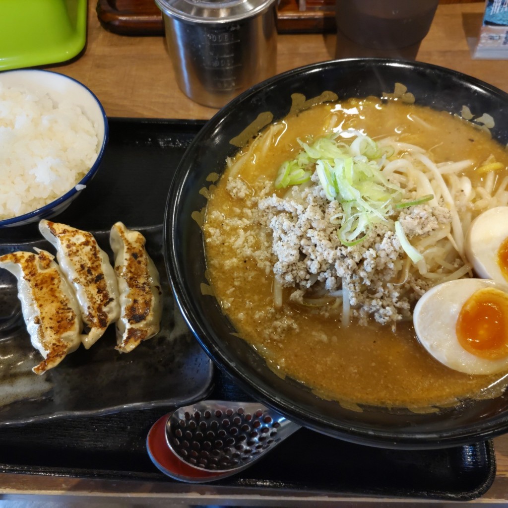 ユーザーが投稿した元祖味噌ラーメンの写真 - 実際訪問したユーザーが直接撮影して投稿した松山ラーメン専門店マルキン本舗 東松山店の写真