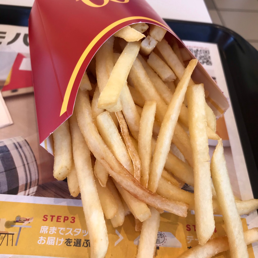 ユーザーが投稿したマックフライポテトの写真 - 実際訪問したユーザーが直接撮影して投稿した植木町植木ファーストフードマクドナルド 3号線植木店の写真