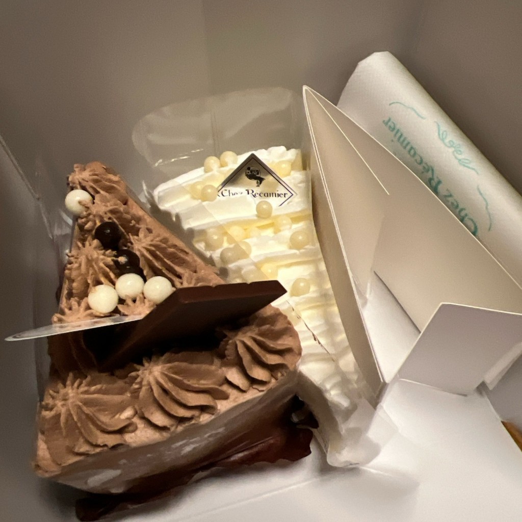 ユーザーが投稿したホワイトダブルチーズケーキの写真 - 実際訪問したユーザーが直接撮影して投稿した上矢切ケーキChez Recamier 松戸店の写真