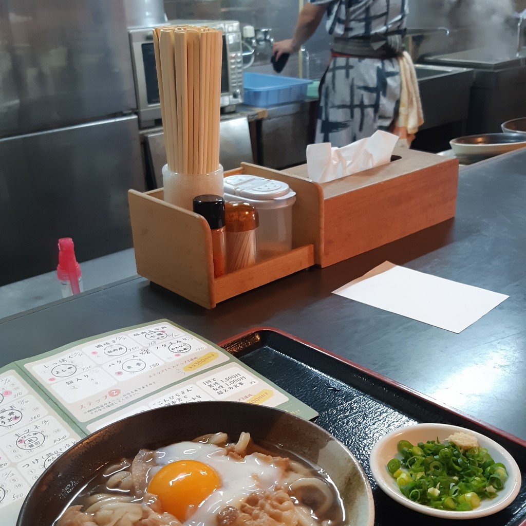 ユーザーが投稿した肉玉うどんの写真 - 実際訪問したユーザーが直接撮影して投稿した山本町大野うどんSIRAKAWAの写真