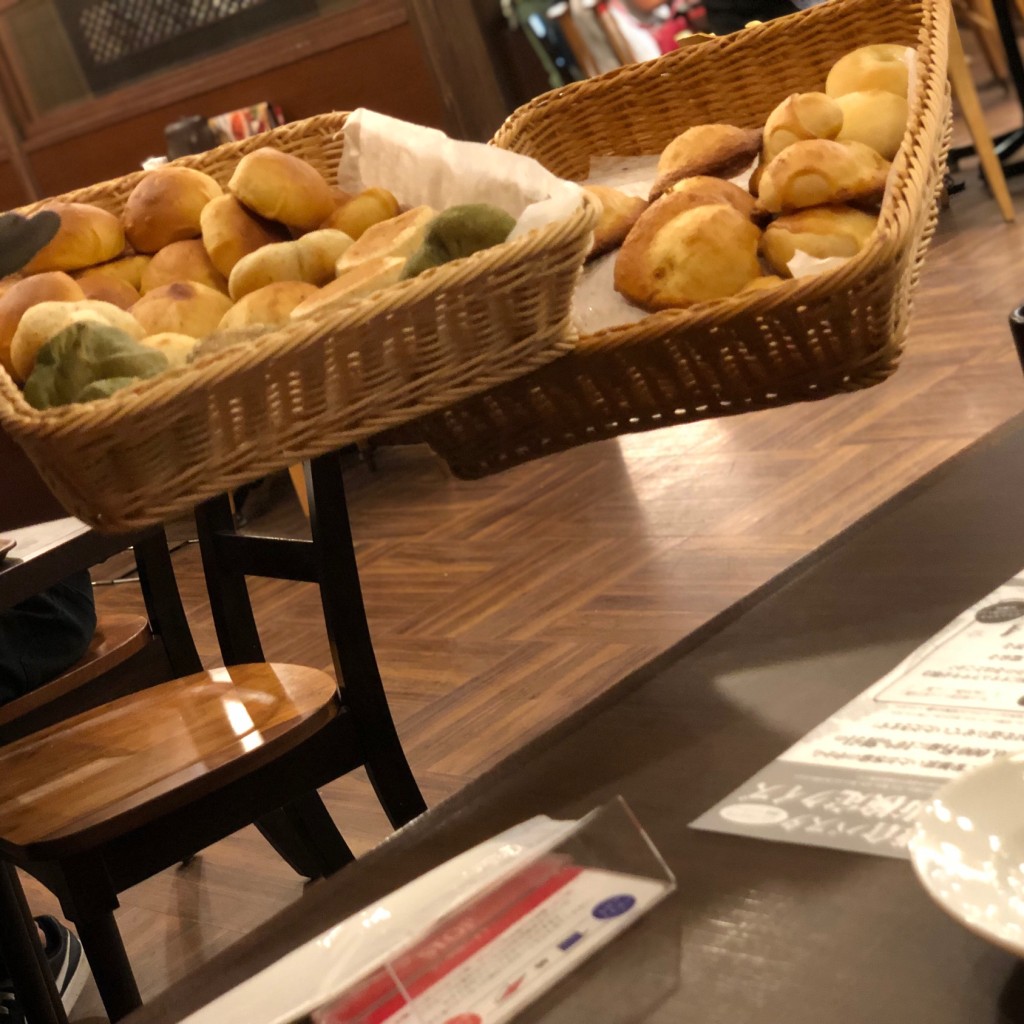 ユーザーが投稿したパン食べ放題の写真 - 実際訪問したユーザーが直接撮影して投稿した西餅田パスタ鎌倉パスタ イオンタウン姶良店の写真