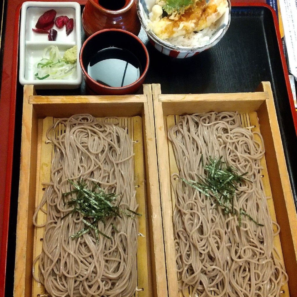 ユーザーが投稿したミニ天丼Lunchの写真 - 実際訪問したユーザーが直接撮影して投稿した東神の倉和食 / 日本料理やじろべえ 神の倉店の写真