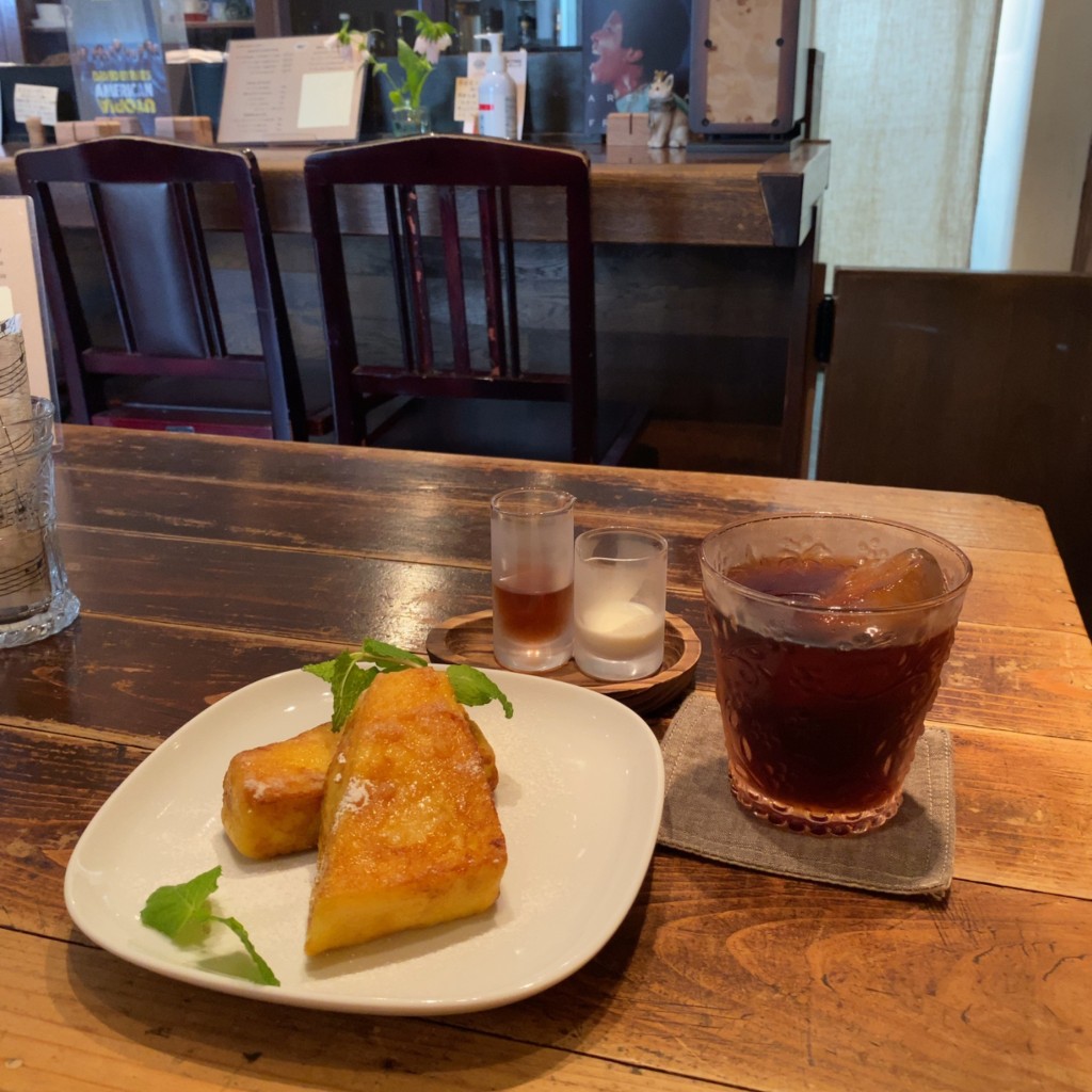 ユーザーが投稿したフレンチトーストの写真 - 実際訪問したユーザーが直接撮影して投稿した吉祥寺本町カフェ月波珈琲店&barの写真
