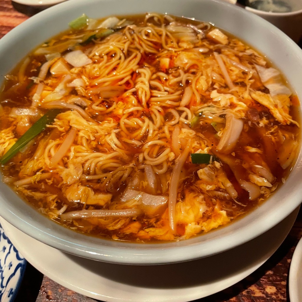ユーザーが投稿した酸辣湯麺 (餃麺)の写真 - 実際訪問したユーザーが直接撮影して投稿した舞浜中華料理青龍門 イクスピアリ店の写真