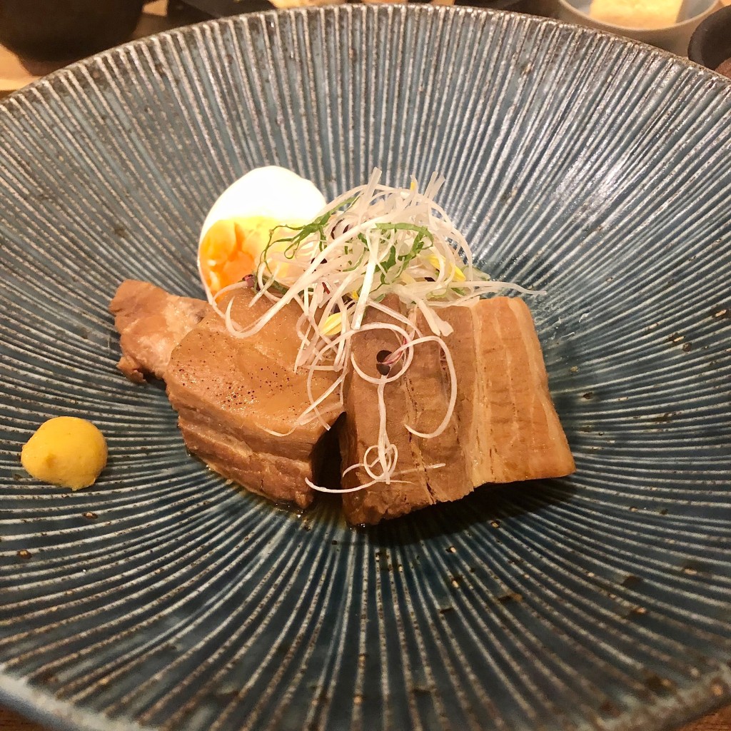 ユーザーが投稿したお肉定食(豚の角煮)の写真 - 実際訪問したユーザーが直接撮影して投稿した日本橋人形町和食 / 日本料理Washokuバル かめすけの写真