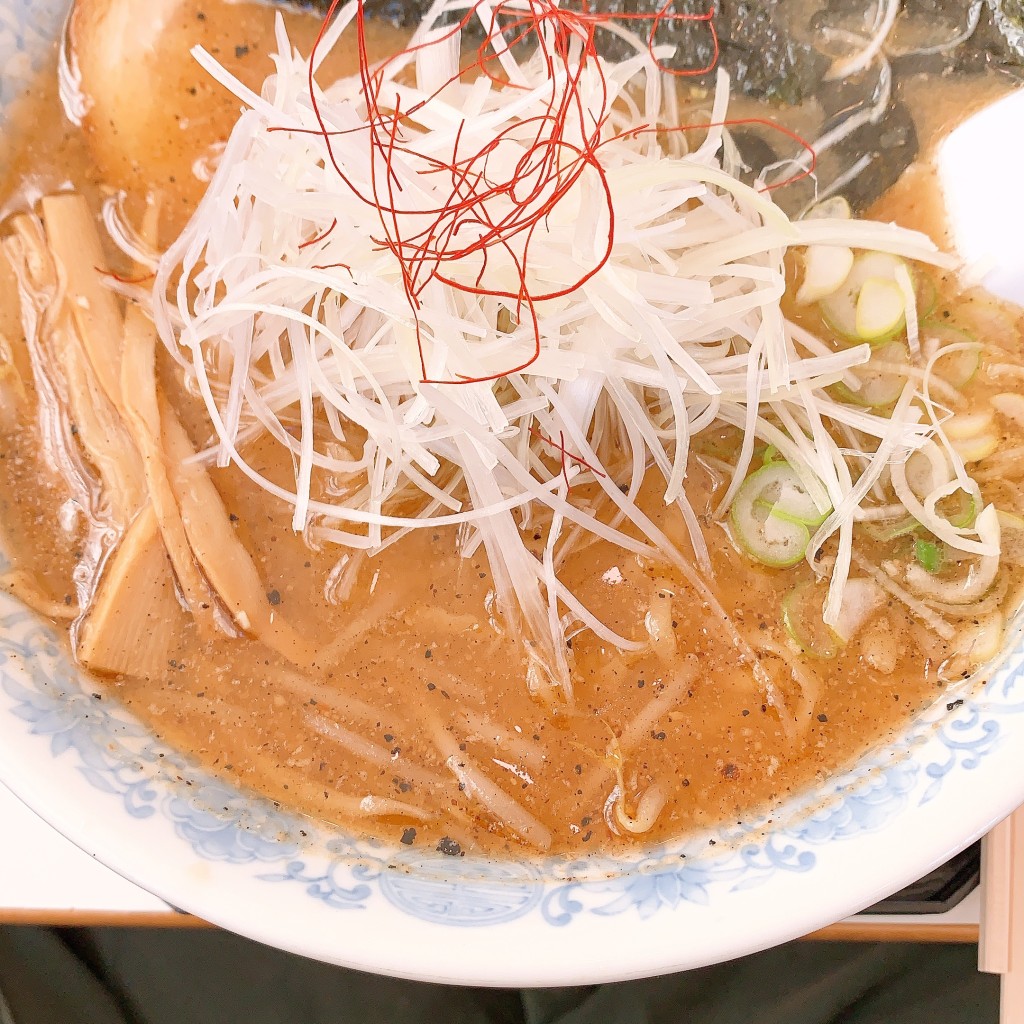 ユーザーが投稿した味噌ネギラーメンの写真 - 実際訪問したユーザーが直接撮影して投稿した貝塚ラーメン / つけ麺らーめん居酒屋 まるせい.の写真