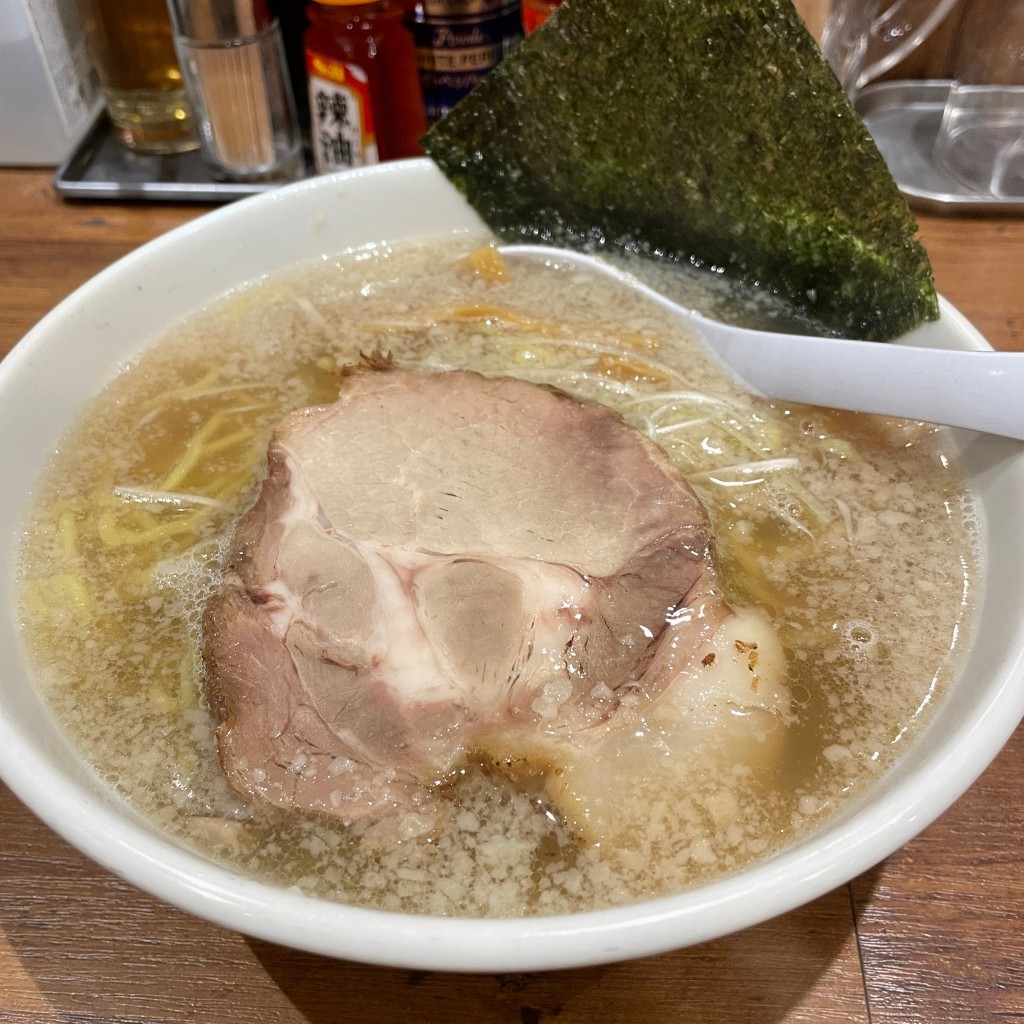 ユーザーが投稿した塩ラーメンの写真 - 実際訪問したユーザーが直接撮影して投稿した西船ラーメン / つけ麺ラーメン嘉祥の写真