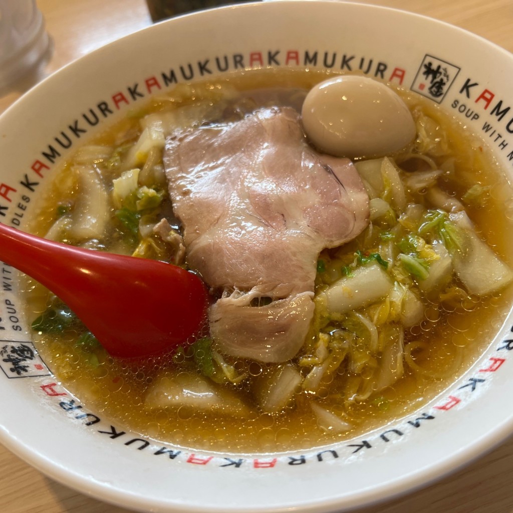 ユーザーが投稿した煮玉子ラーメンの写真 - 実際訪問したユーザーが直接撮影して投稿した日新町ラーメン専門店どうとんぼり神座 寝屋川店の写真