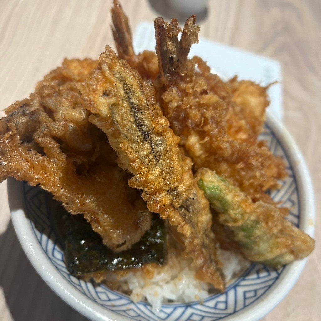 ユーザーが投稿した江戸前天丼 野菜上天丼の写真 - 実際訪問したユーザーが直接撮影して投稿した長島町浦安天ぷら日本橋天丼 金子半之助 ジャズドリーム長島店の写真