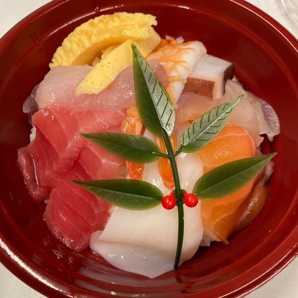 ユーザーが投稿した海鮮丼弁当の写真 - 実際訪問したユーザーが直接撮影して投稿した西荻北回転寿司すし松 西荻窪店の写真