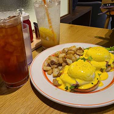 こけかつサンドさんが投稿した薬師カフェのお店Eggs n Things 三井アウトレットパーク滋賀竜王店/エッグス ン シングス ミツイアウトレットパークシガリュウオウテンの写真