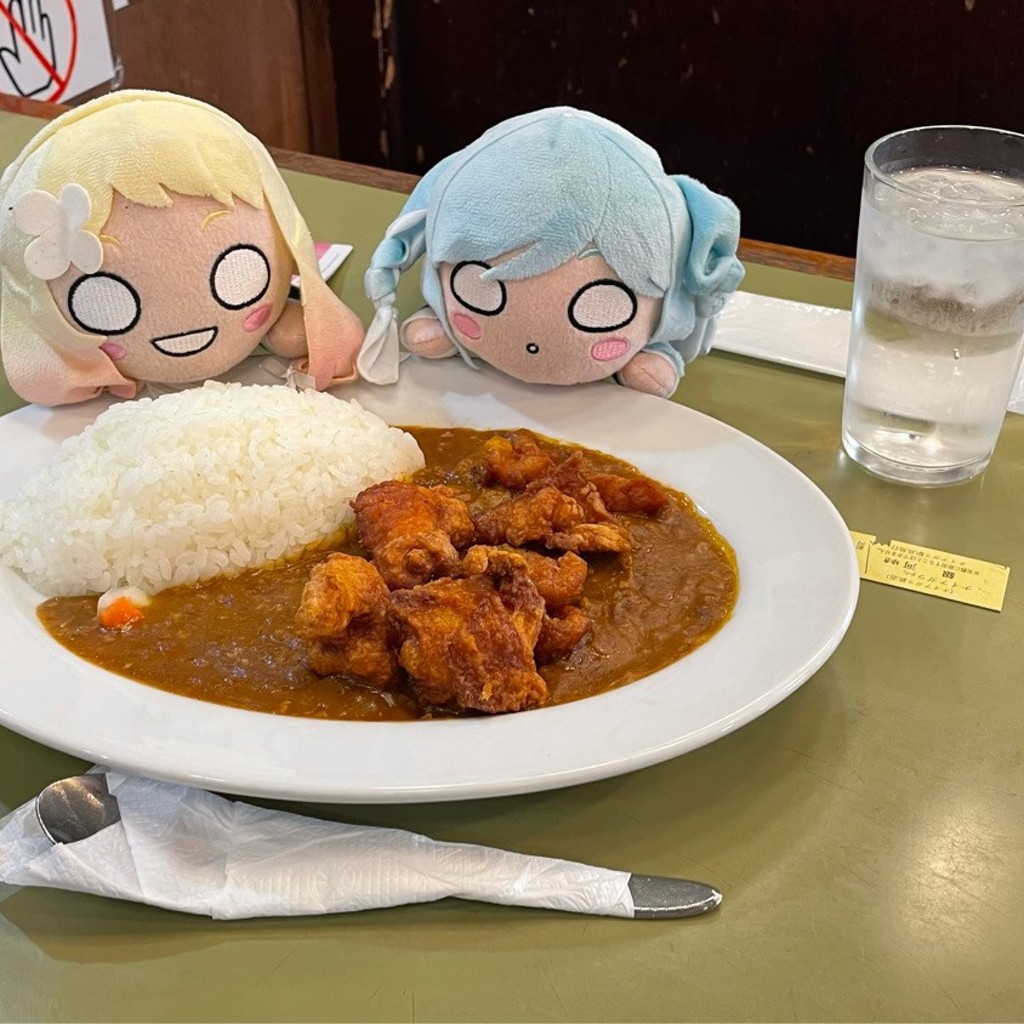 ユーザーが投稿した唐揚げカレーの写真 - 実際訪問したユーザーが直接撮影して投稿した祐天寺カレーカレーステーション ナイアガラの写真