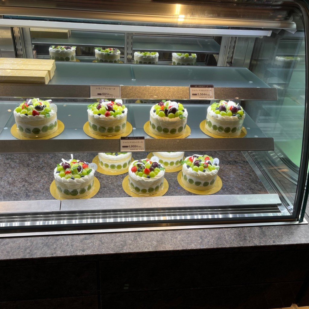 ユーザーが投稿したシャインマスカットケーキの写真 - 実際訪問したユーザーが直接撮影して投稿した東札幌三条ケーキきのとや 白石本店の写真