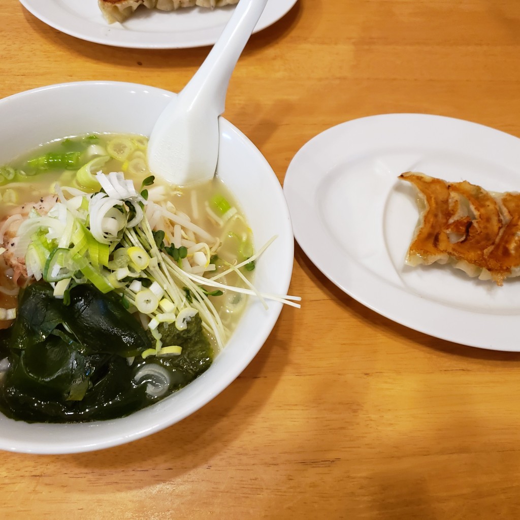 ユーザーが投稿した塩ラーメンの写真 - 実際訪問したユーザーが直接撮影して投稿した旗井中華料理餃子の庶民亭の写真