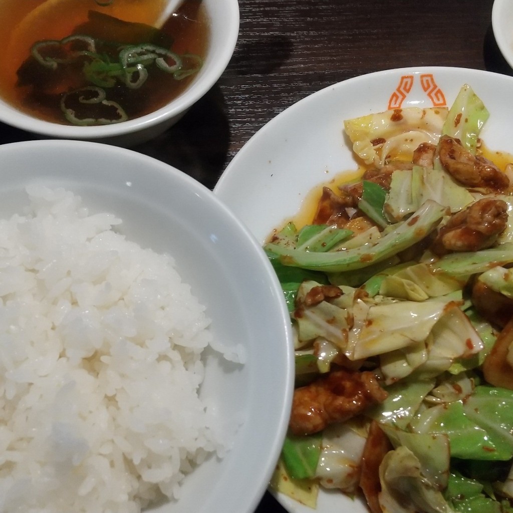 ユーザーが投稿した回鍋肉定食の写真 - 実際訪問したユーザーが直接撮影して投稿した豊玉北中華料理小姑娘の写真
