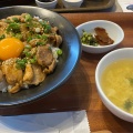 実際訪問したユーザーが直接撮影して投稿した大神鶏料理親子丼と唐揚げ TAMAGOYAの写真