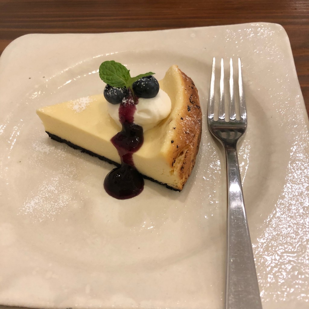ユーザーが投稿したブルーチーズのチーズケーキの写真 - 実際訪問したユーザーが直接撮影して投稿した南住吉アイスクリームグルックの写真