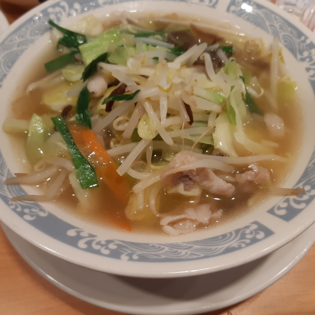 ユーザーが投稿した野菜タンメンランチの写真 - 実際訪問したユーザーが直接撮影して投稿した西条中央中華料理バーミヤン 東広島店の写真
