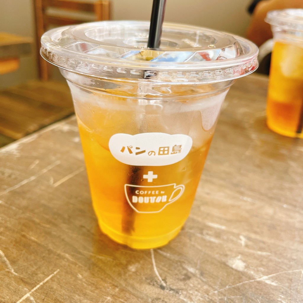 ユーザーが投稿した有機りんごジュースの写真 - 実際訪問したユーザーが直接撮影して投稿した浅草ベーカリーパンの田島 浅草ROX店の写真