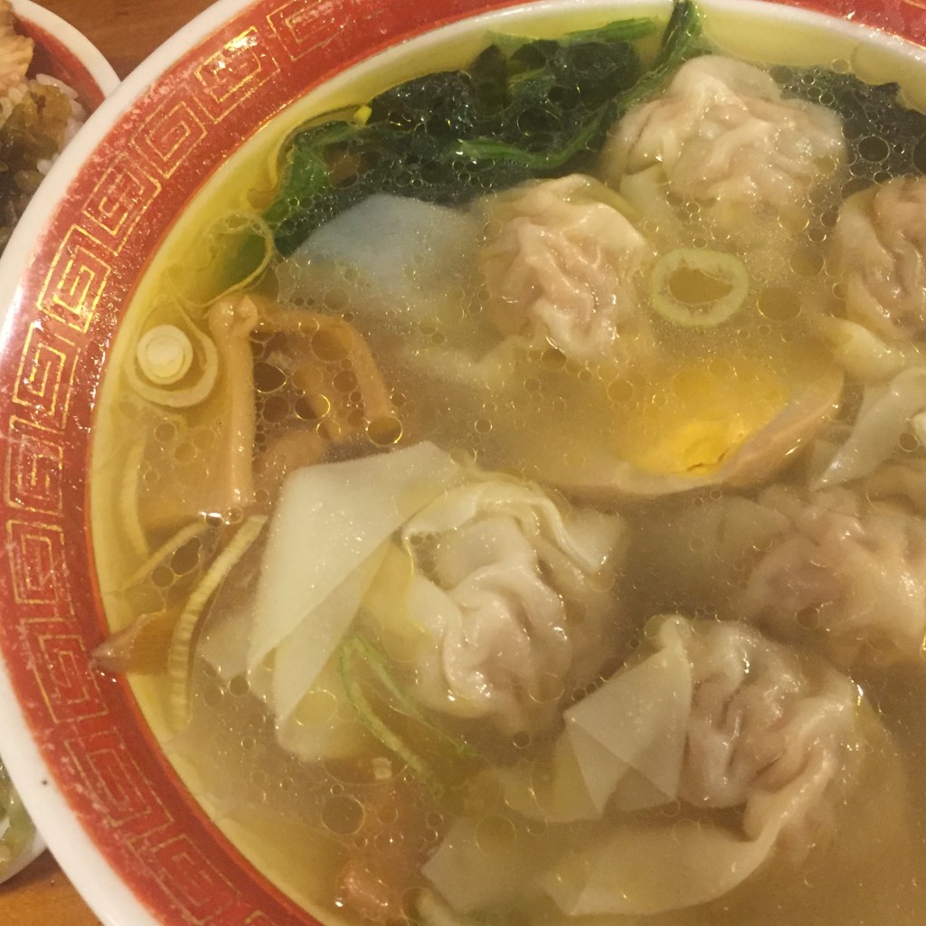 ユーザーが投稿したミニ雲呑麺セットの写真 - 実際訪問したユーザーが直接撮影して投稿した新宿中華料理広州市場 新宿東口店の写真