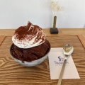 ショコラかき氷 - 実際訪問したユーザーが直接撮影して投稿した月之木ケーキパティスリーカフェ トッペンの写真のメニュー情報