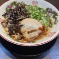 黒だるまラーメン - 実際訪問したユーザーが直接撮影して投稿した駅前通りラーメン / つけ麺濃厚豚骨ラーメン だるま一家宇都宮分店の写真のメニュー情報