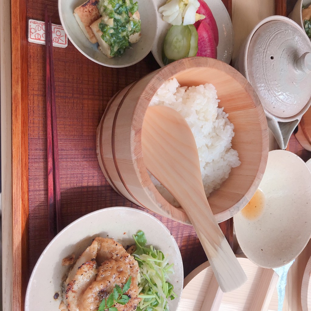 ユーザーが投稿したさわら西京焼き茶漬定食の写真 - 実際訪問したユーザーが直接撮影して投稿した磯上通和食 / 日本料理茶漬け 分福の写真