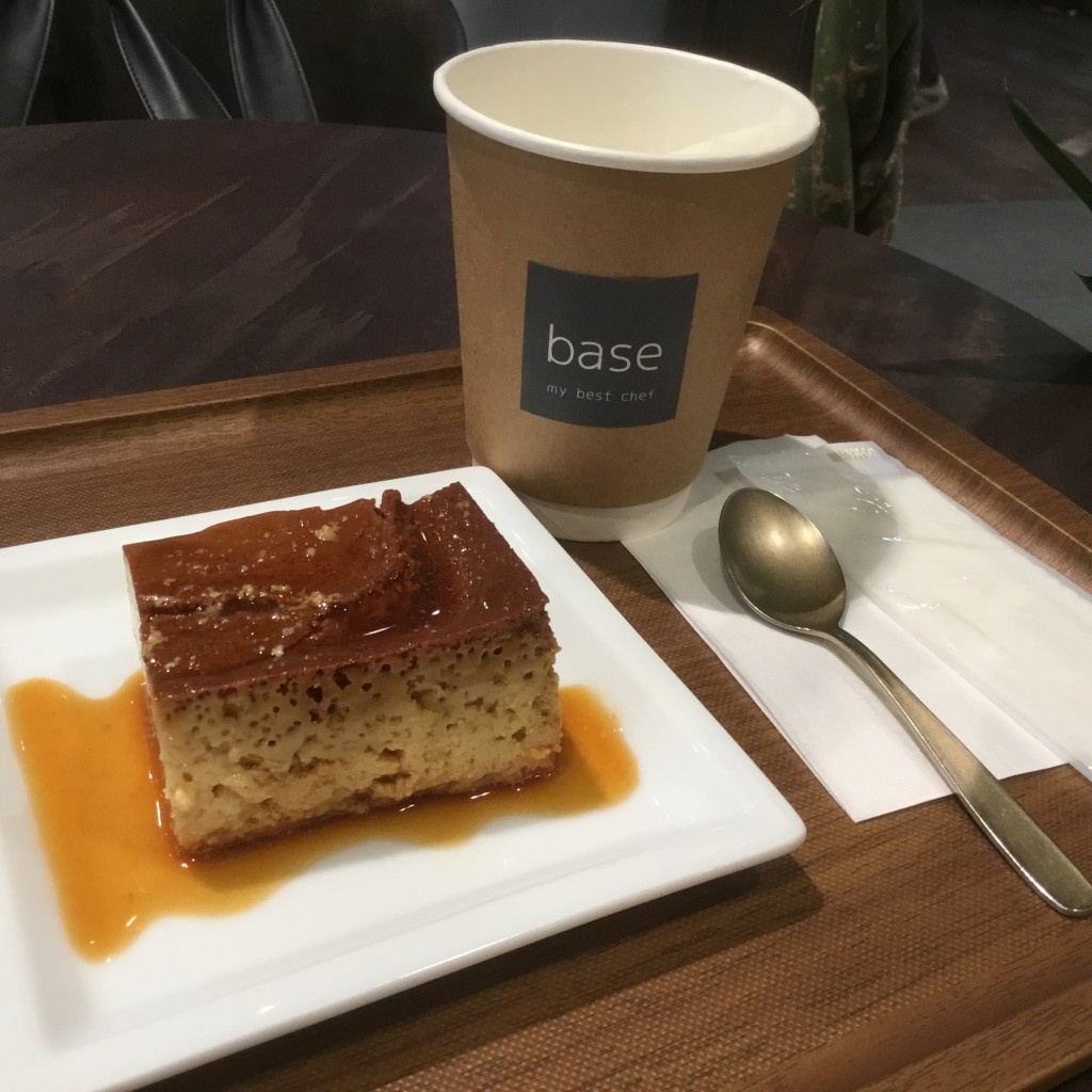 ユーザーが投稿したbase 特製プリン カフェラテの写真 - 実際訪問したユーザーが直接撮影して投稿した中野カフェbase my best chefの写真