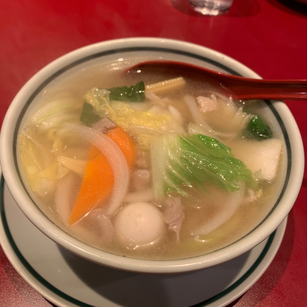 ユーザーが投稿した五目スープの写真 - 実際訪問したユーザーが直接撮影して投稿した西九条餃子大阪王将 西九条店の写真