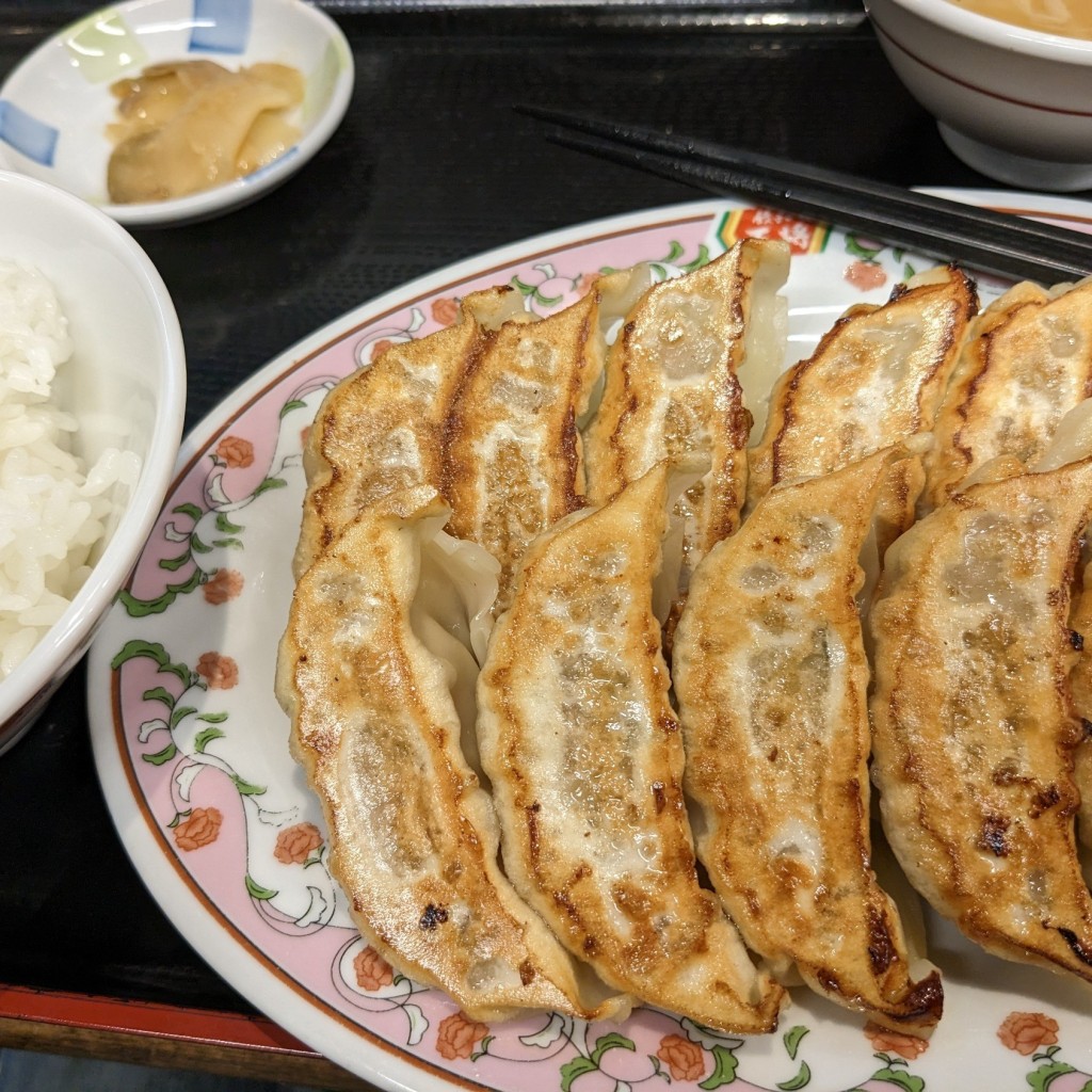 ユーザーが投稿した餃子定食の写真 - 実際訪問したユーザーが直接撮影して投稿した魚町餃子餃子の王将 小倉駅前店の写真