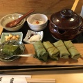 柿の葉茶粥セット - 実際訪問したユーザーが直接撮影して投稿した今御門町寿司平宗 奈良店 本館/はなれの写真のメニュー情報