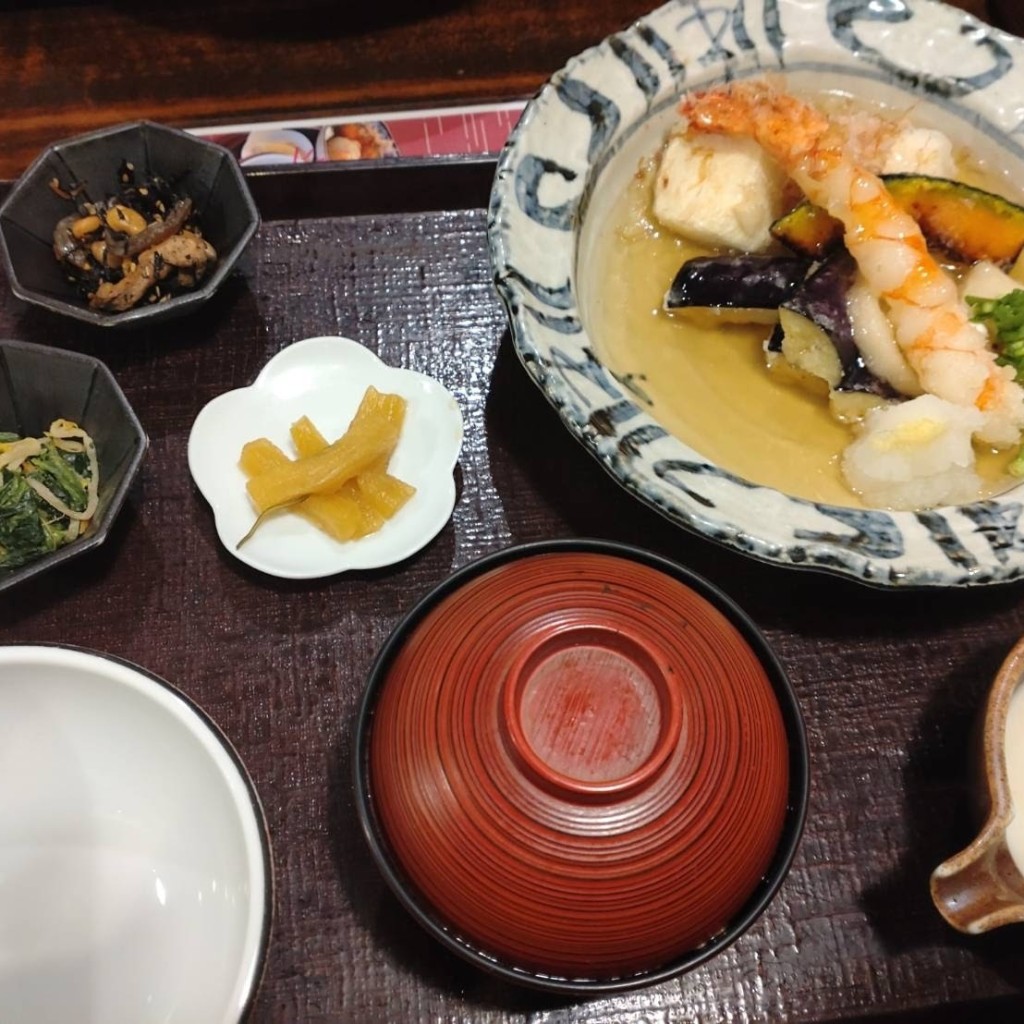 ユーザーが投稿した大和芋あんかけ膳の写真 - 実際訪問したユーザーが直接撮影して投稿した砂山町和食 / 日本料理とろろや メイワン店の写真