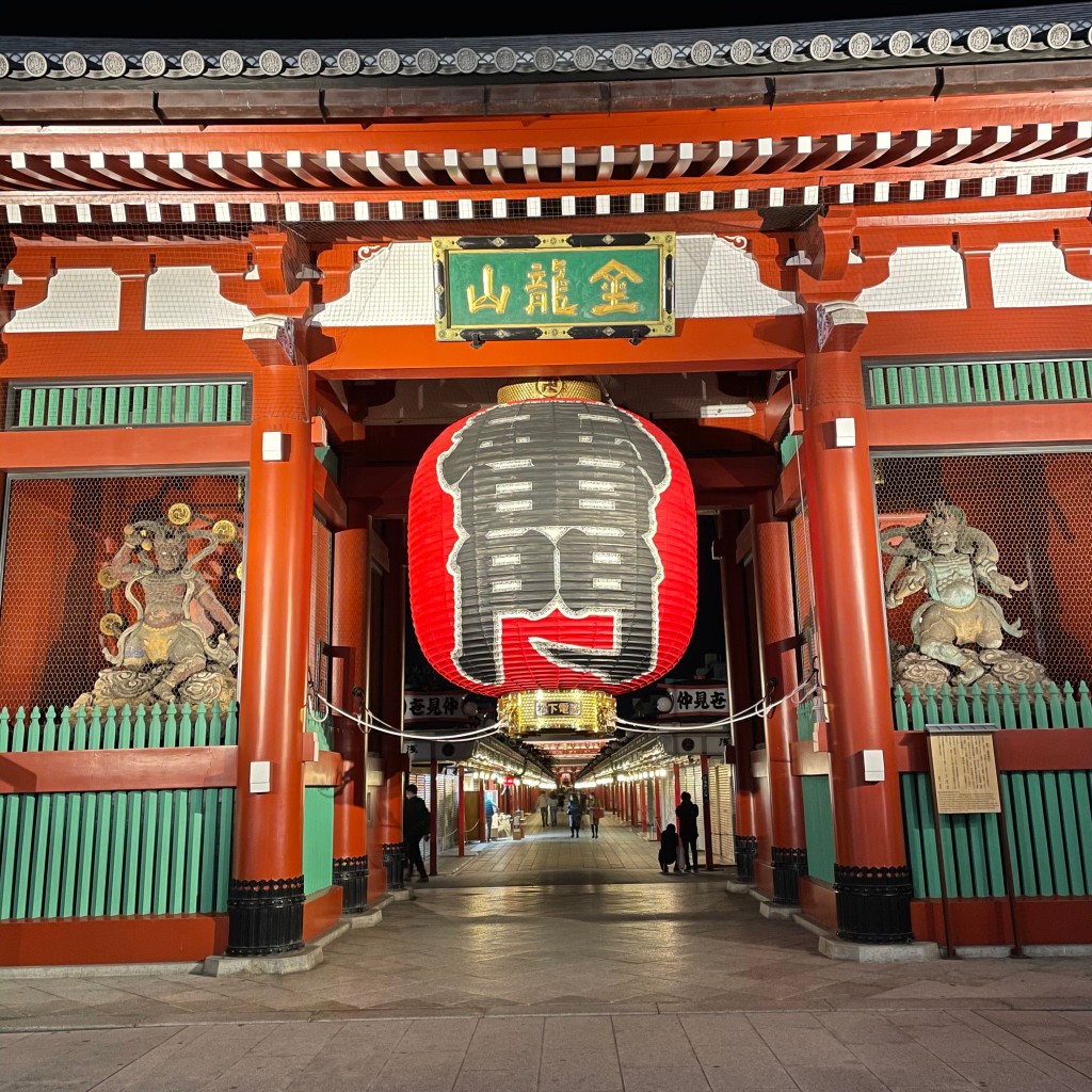 実際訪問したユーザーが直接撮影して投稿した浅草地域名所浅草寺 雷門の写真