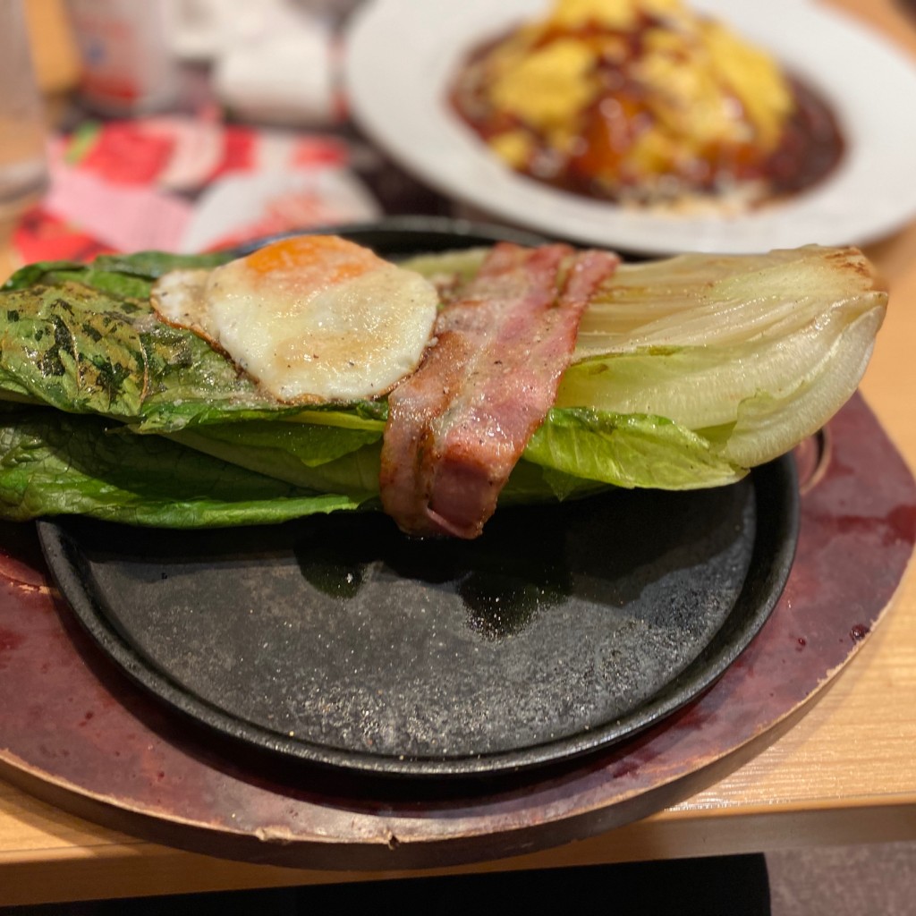 ユーザーが投稿したロメインレタスの焼きサラダの写真 - 実際訪問したユーザーが直接撮影して投稿した高円寺北ファミリーレストランデニーズ 高円寺駅前店の写真