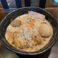 海老香味ラーメン - 実際訪問したユーザーが直接撮影して投稿した竹園ラーメン / つけ麺麺や 蒼の写真のメニュー情報