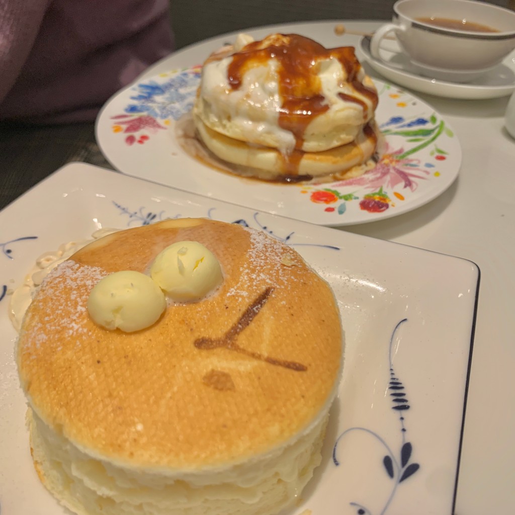 ユーザーが投稿したフォンダンパンケーキセットの写真 - 実際訪問したユーザーが直接撮影して投稿した角田町カフェロカンダの写真