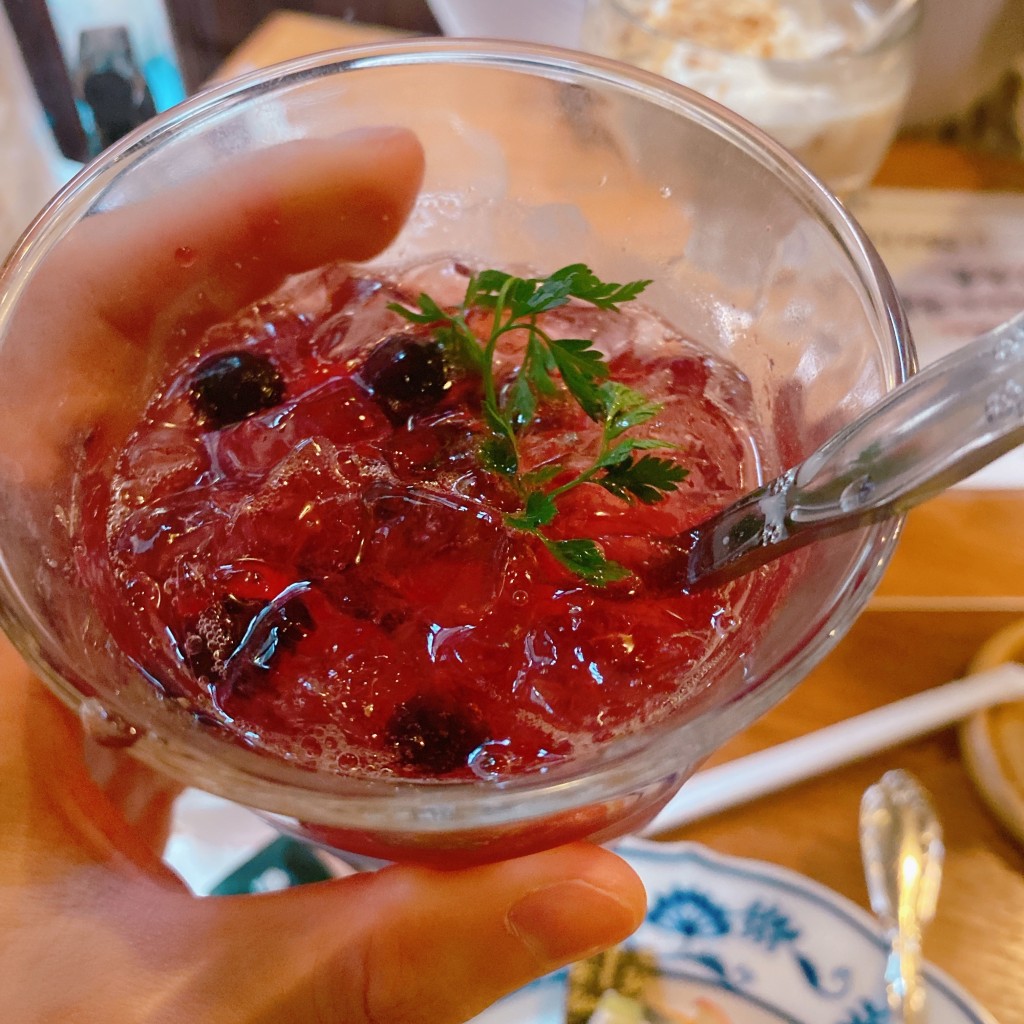 ユーザーが投稿したカシスソーダの写真 - 実際訪問したユーザーが直接撮影して投稿した天神橋紅茶専門店西洋茶館の写真