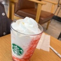 Tスターバックスストロベリーフラペチーノ - 実際訪問したユーザーが直接撮影して投稿した福島カフェスターバックスコーヒー 新三田桜のこみち公園店の写真のメニュー情報