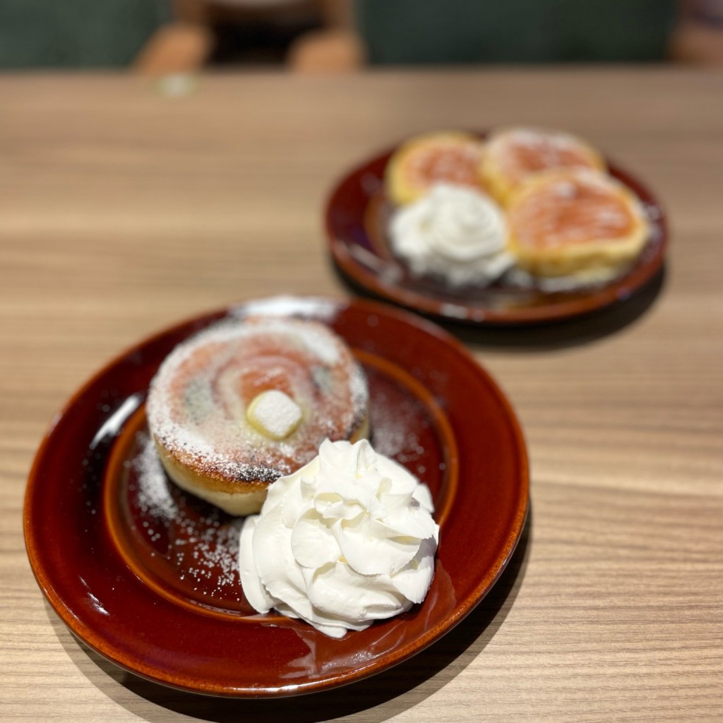 ユーザーが投稿した窯焼きホットケーキの写真 - 実際訪問したユーザーが直接撮影して投稿した湯田温泉イタリアンエ・プロント CAFESSS with E PRONTOの写真