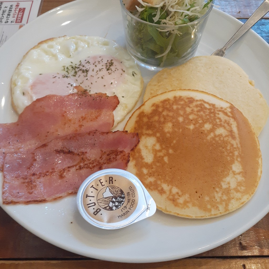 ユーザーが投稿した目玉焼き朝食の写真 - 実際訪問したユーザーが直接撮影して投稿した楠乃カフェエッグカフェの写真