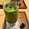 抹茶ゼリーラテ - 実際訪問したユーザーが直接撮影して投稿した元町カフェ和カフェ Tsumugi ラスカ茅ヶ崎店の写真のメニュー情報