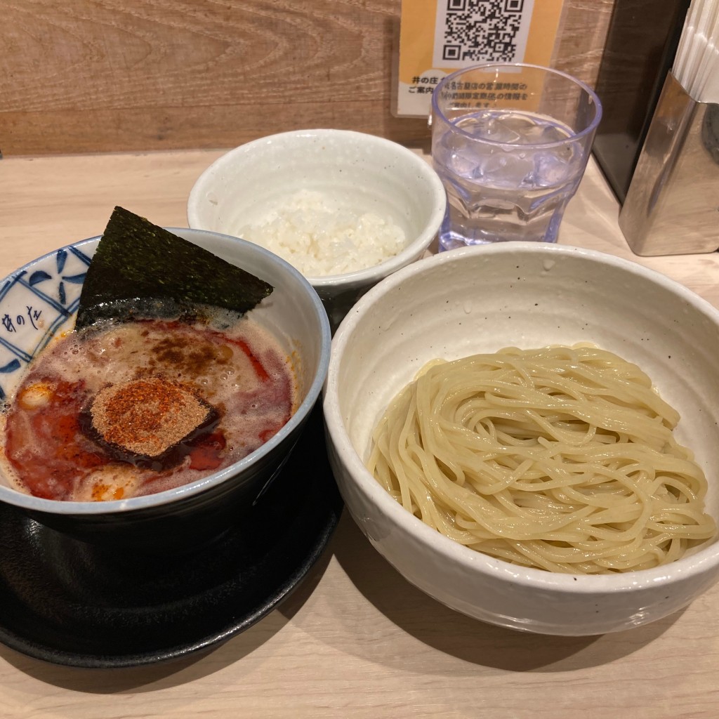 ユーザーが投稿した辛つけ麺の写真 - 実際訪問したユーザーが直接撮影して投稿した名駅ラーメン専門店麺処 井の庄 名古屋店の写真