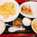 海老と卵の炒め定食 - 実際訪問したユーザーが直接撮影して投稿した高田馬場餃子餃子の安亭 高田馬場店の写真のメニュー情報