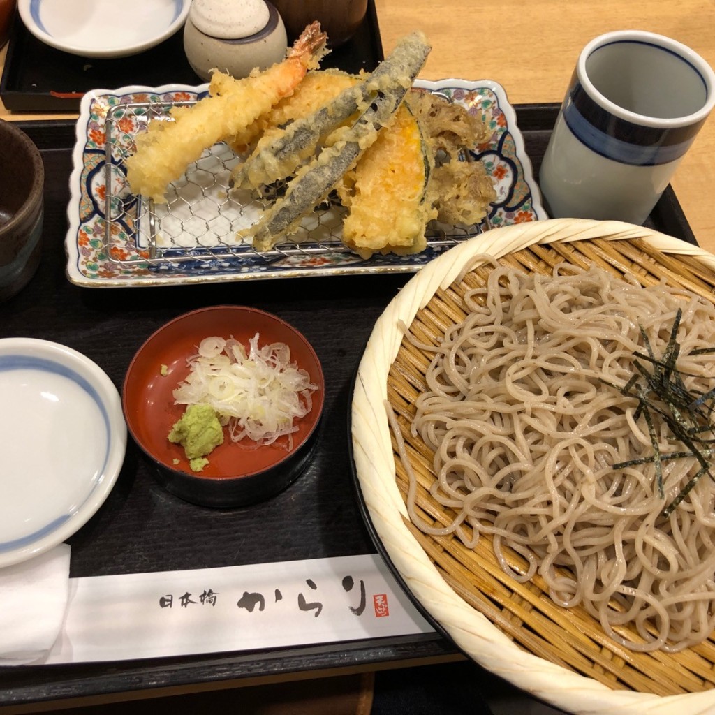 ユーザーが投稿した天ぷら蕎麦の写真 - 実際訪問したユーザーが直接撮影して投稿した上高津天ぷら日本橋からり イオンモール土浦店の写真
