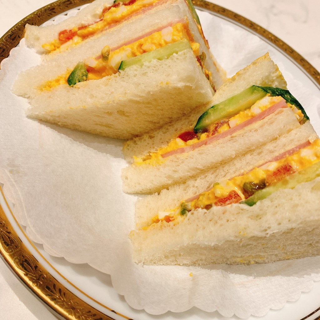 ユーザーが投稿したサンドイッチの写真 - 実際訪問したユーザーが直接撮影して投稿した螢池西町カフェ丸福珈琲店 伊丹空港店の写真